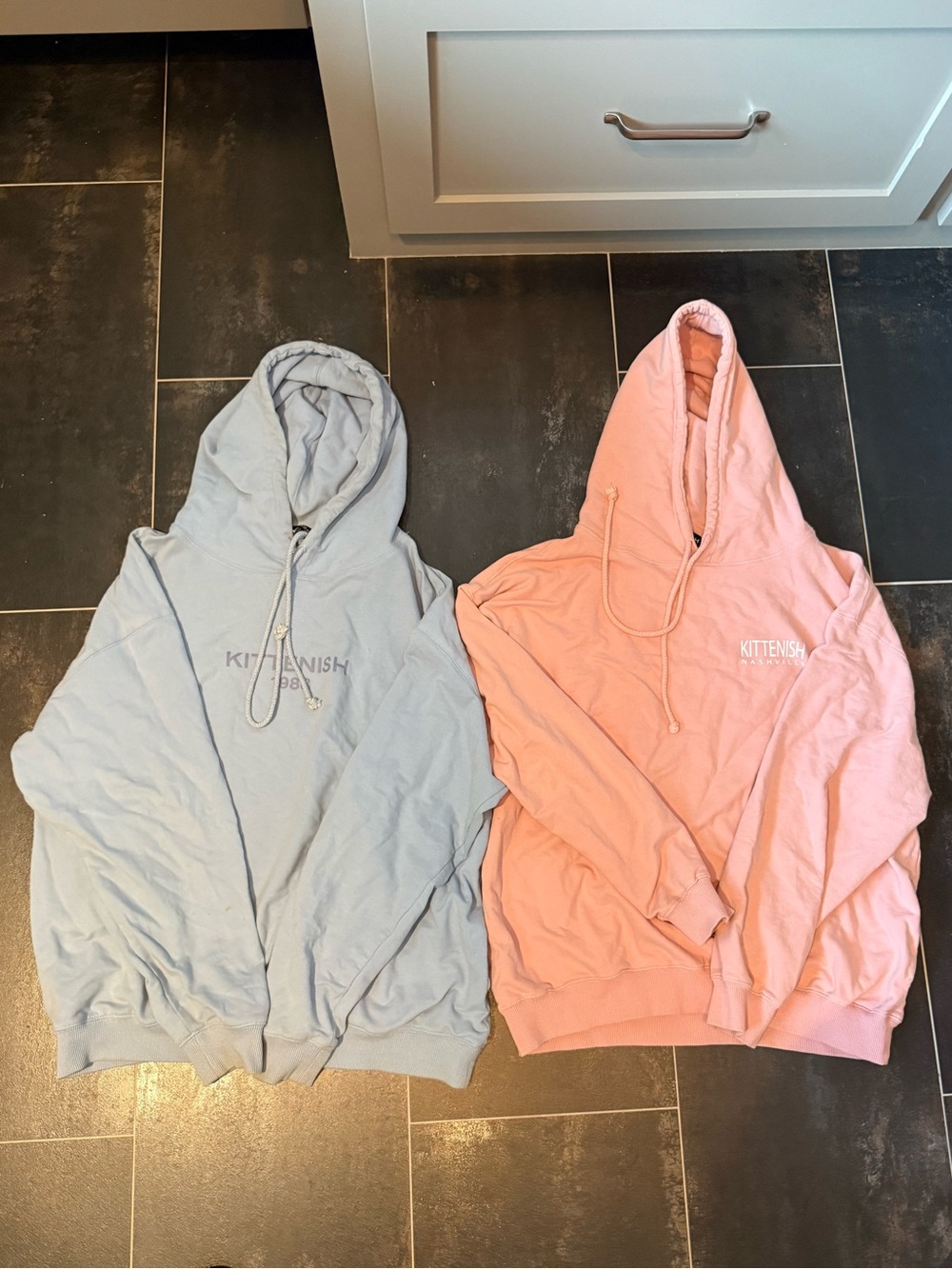 Kittenish Nashville Women’s Pink & Blue Hoodie Bundle - Both Size Small